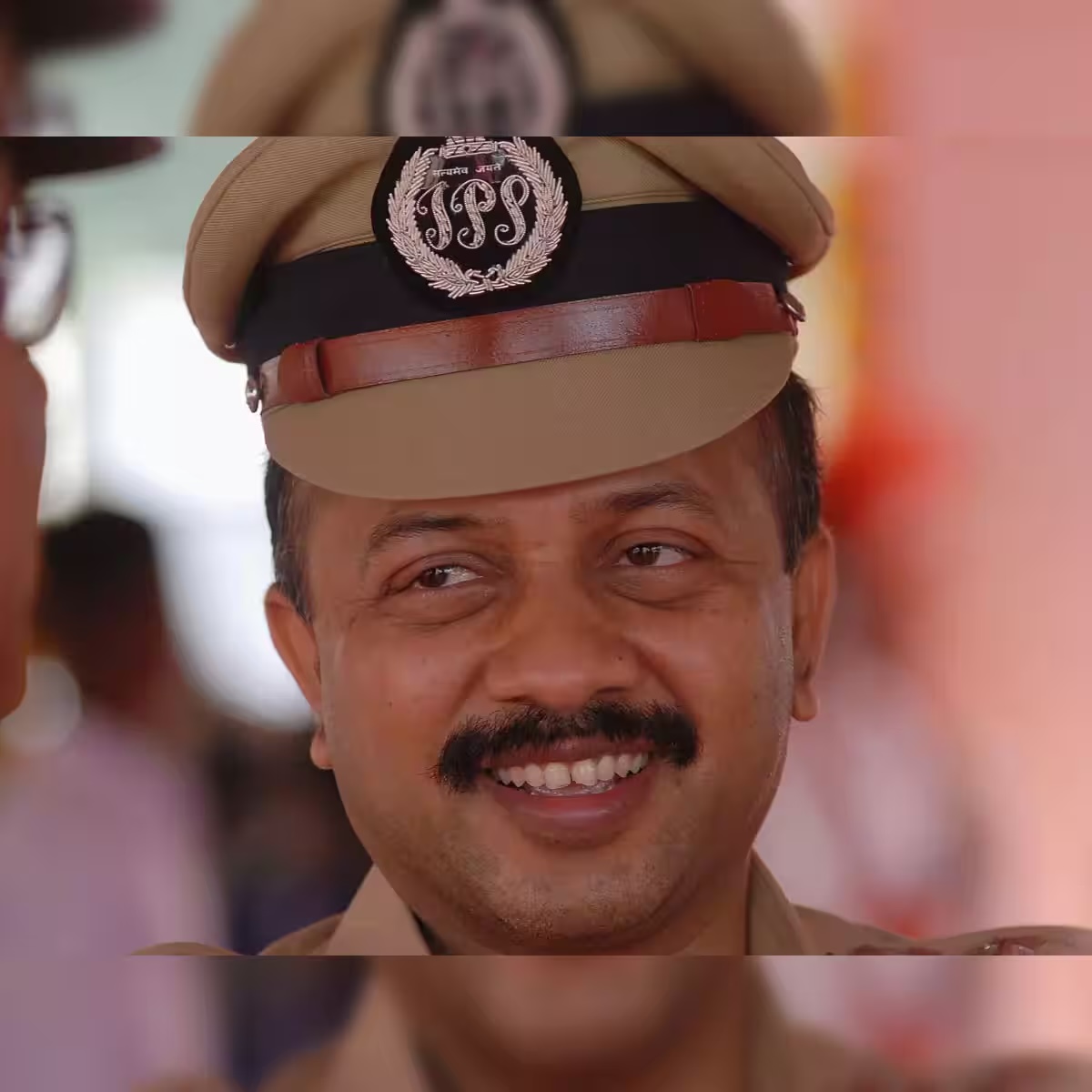Deven Bharti in IPS peaked cap, photographed around his appointment as Special Commissioner of Police, Mumbai.